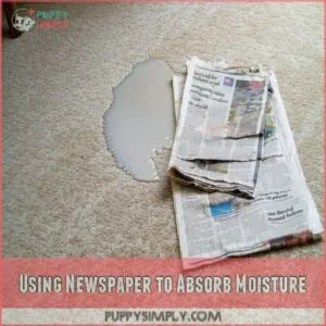 Using Newspaper to Absorb Moisture