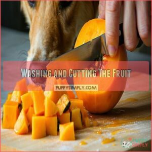 Washing and Cutting The Fruit