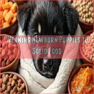 Weaning Newborn Puppies to Solid Food