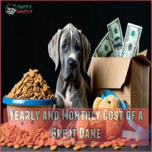 Yearly and Monthly Cost of a Great Dane