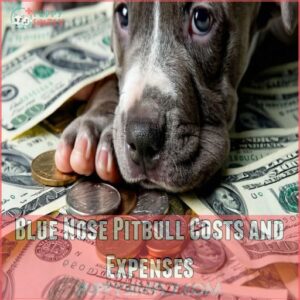 Blue Nose Pitbull Costs and Expenses