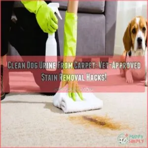 clean dog urine from carpet