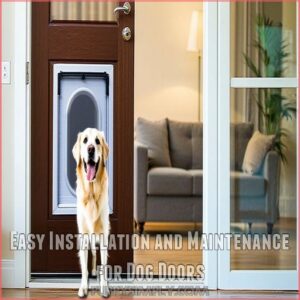 Easy Installation and Maintenance for Dog Doors