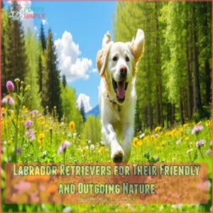 Labrador Retrievers for Their Friendly and Outgoing Nature