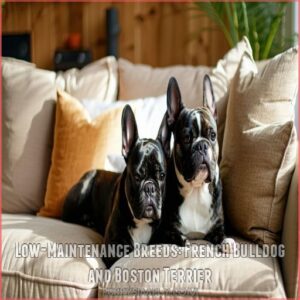 Low-Maintenance Breeds: French Bulldog and Boston Terrier