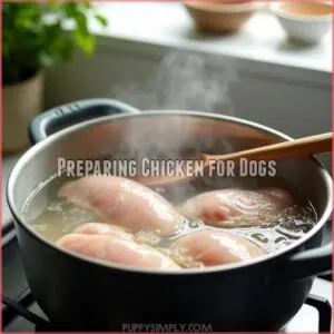 Preparing Chicken for Dogs