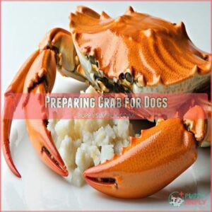 Preparing Crab for Dogs