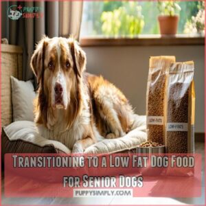 Transitioning to a Low Fat Dog Food for Senior Dogs