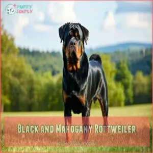 Black and Mahogany Rottweiler