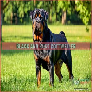 Black and Rust Rottweiler