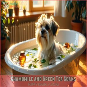 Chamomile and Green Tea Soaks