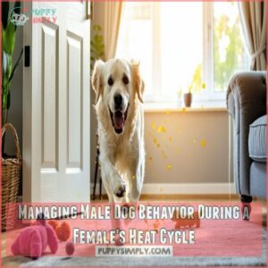 Managing Male Dog Behavior During a Female