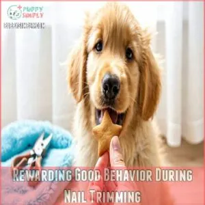 Rewarding Good Behavior During Nail Trimming