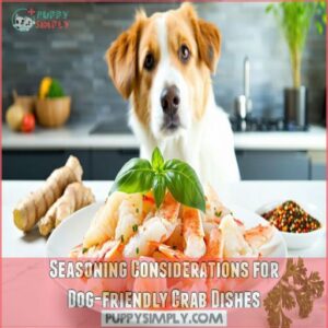 Seasoning Considerations for Dog-friendly Crab Dishes