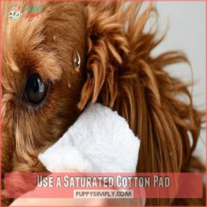 Use a Saturated Cotton Pad