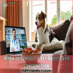 When to Consult a Vet About Crab Consumption