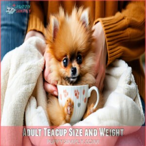 Adult Teacup Size and Weight