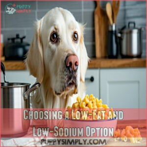 Choosing a Low-Fat and Low-Sodium Option