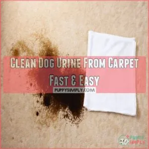 clean dog urine from carpet