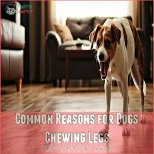 Common Reasons for Dogs Chewing Legs