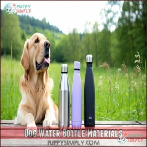 Dog Water Bottle Materials