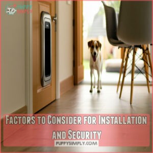 Factors to Consider for Installation and Security