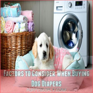 Factors to Consider When Buying Dog Diapers