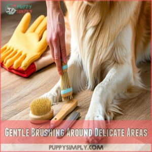 Gentle Brushing Around Delicate Areas