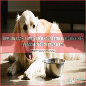 how long can a dog go without eating or drinking