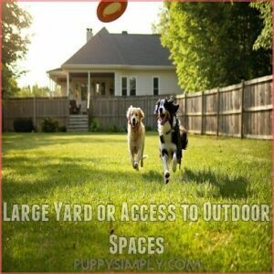 Large Yard or Access to Outdoor Spaces