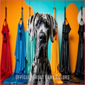 Official Great Dane Colors