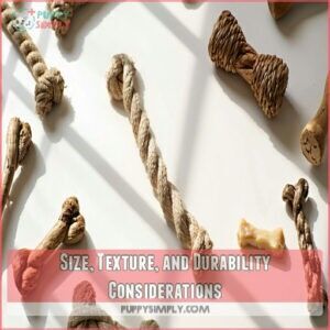 Size, Texture, and Durability Considerations