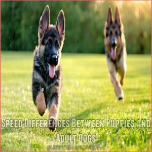 Speed Differences Between Puppies and Adult Dogs