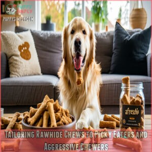 Tailoring Rawhide Chews to Picky Eaters and Aggressive Chewers