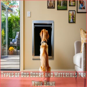 Types of Dog Doors and Materials for Your Home