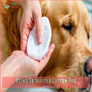 Using Saturated Cotton Pad