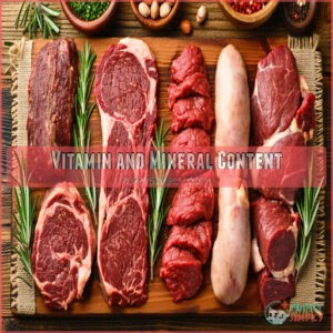 Vitamin and Mineral Content