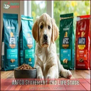 AAFCO Statement and Life Stage
