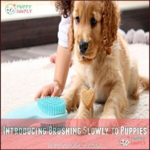 Introducing Brushing Slowly to Puppies