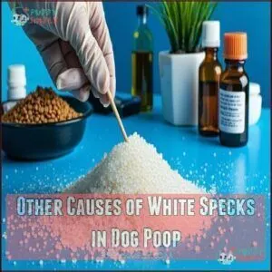 Other Causes of White Specks in Dog Poop