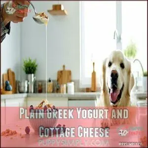 Plain Greek Yogurt and Cottage Cheese