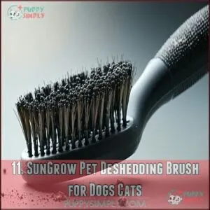 11. SunGrow Pet Deshedding Brush for Dogs Cats