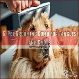 6. Pet Grooming Comb for Tangles and Knots