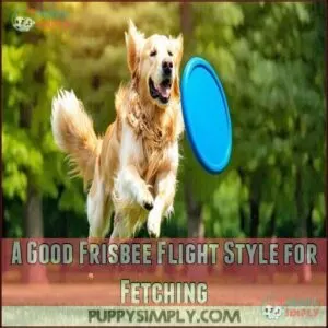 A Good Frisbee Flight Style for Fetching