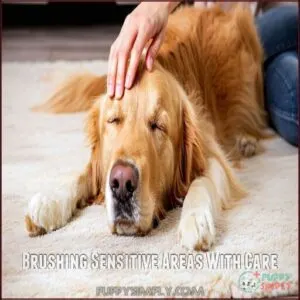 Brushing Sensitive Areas With Care