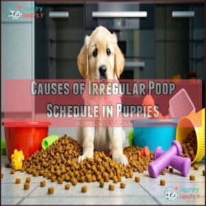 Causes of Irregular Poop Schedule in Puppies