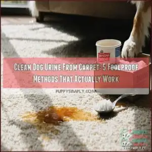 clean dog urine from carpet