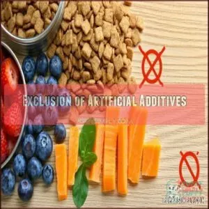 Exclusion of Artificial Additives