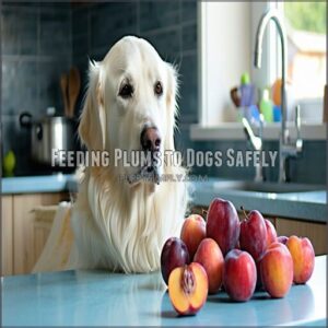 feeding plums to dogs safely