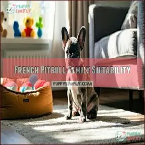 French Pitbull Family Suitability
